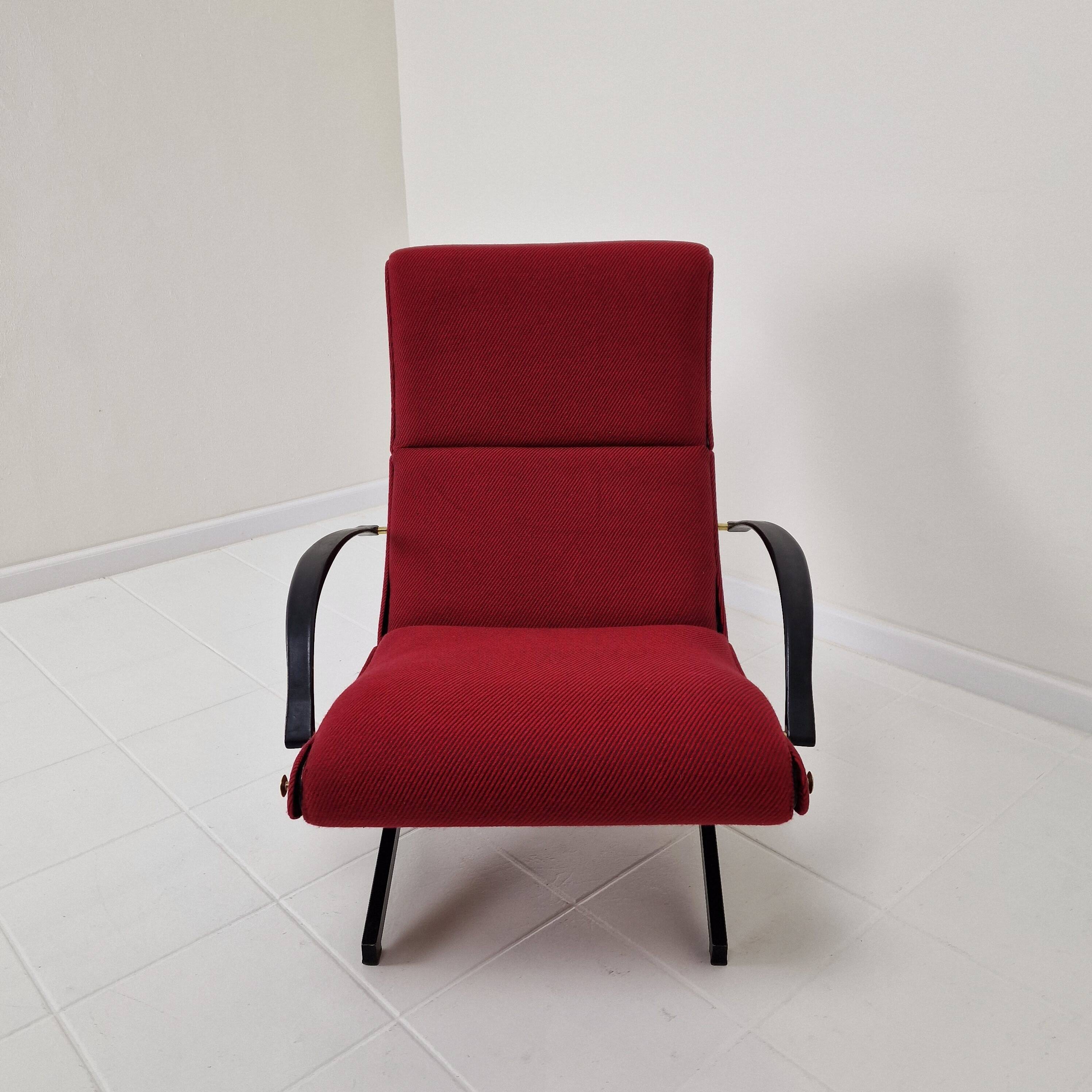 P40 Reclining Lounge Chair by Osvaldo Borsani for Tecno, 1950's