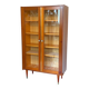 70s glass-fronted bookcase
