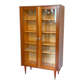70s glass-fronted bookcase