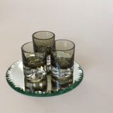 Beveled round mirror 25cm