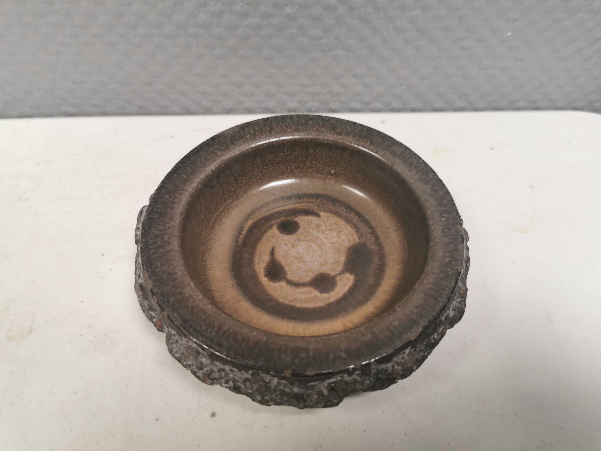 Rare Glit lava bowl. Iceland 1970s