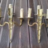 Appliques murales en bronze