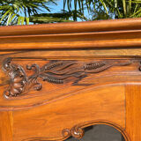 Louis XV Style Walnut Display Cabinet