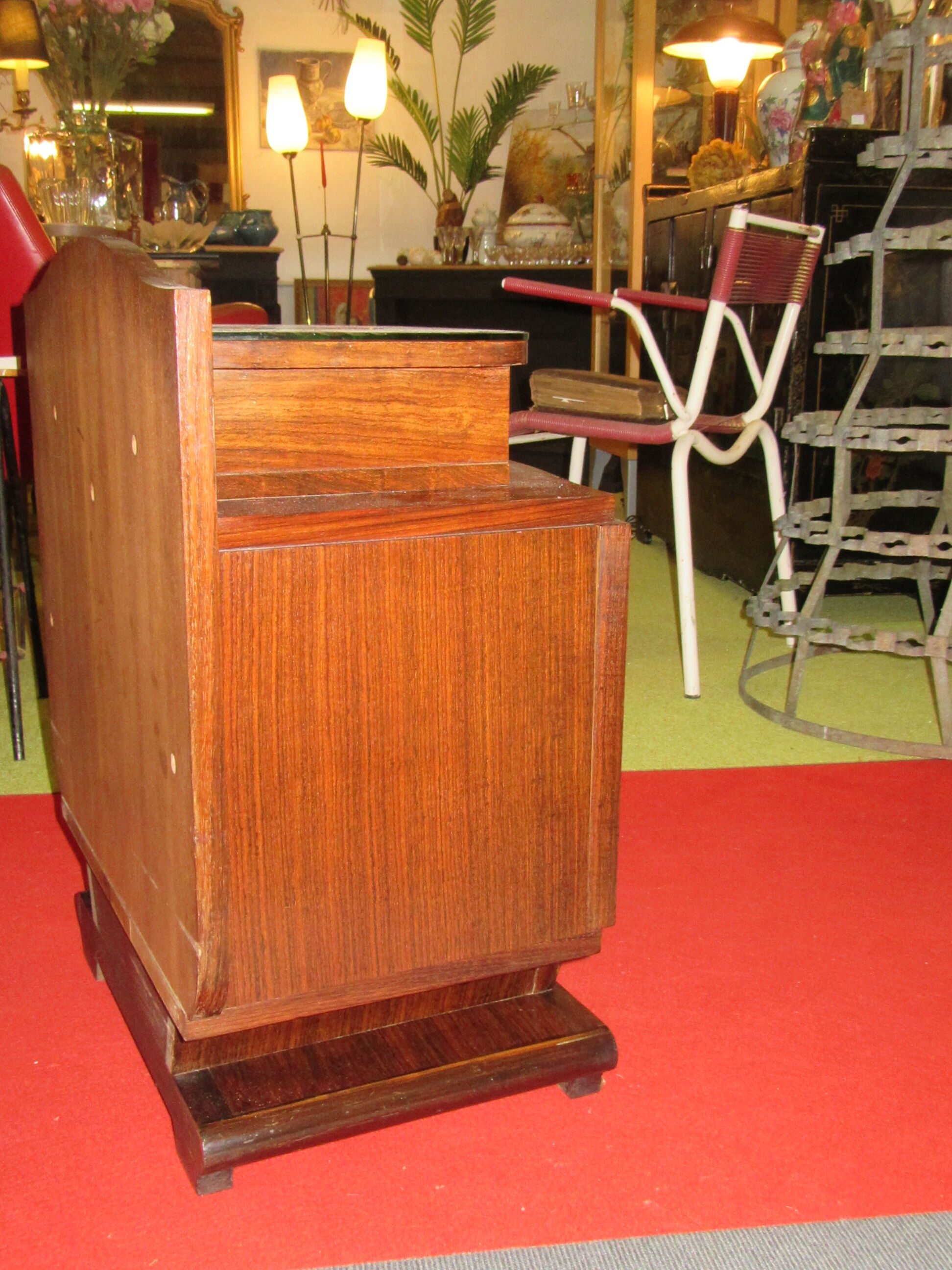 Bedside art deco rosewood