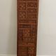 Vintage Asian carved teak screen — mid-20th century