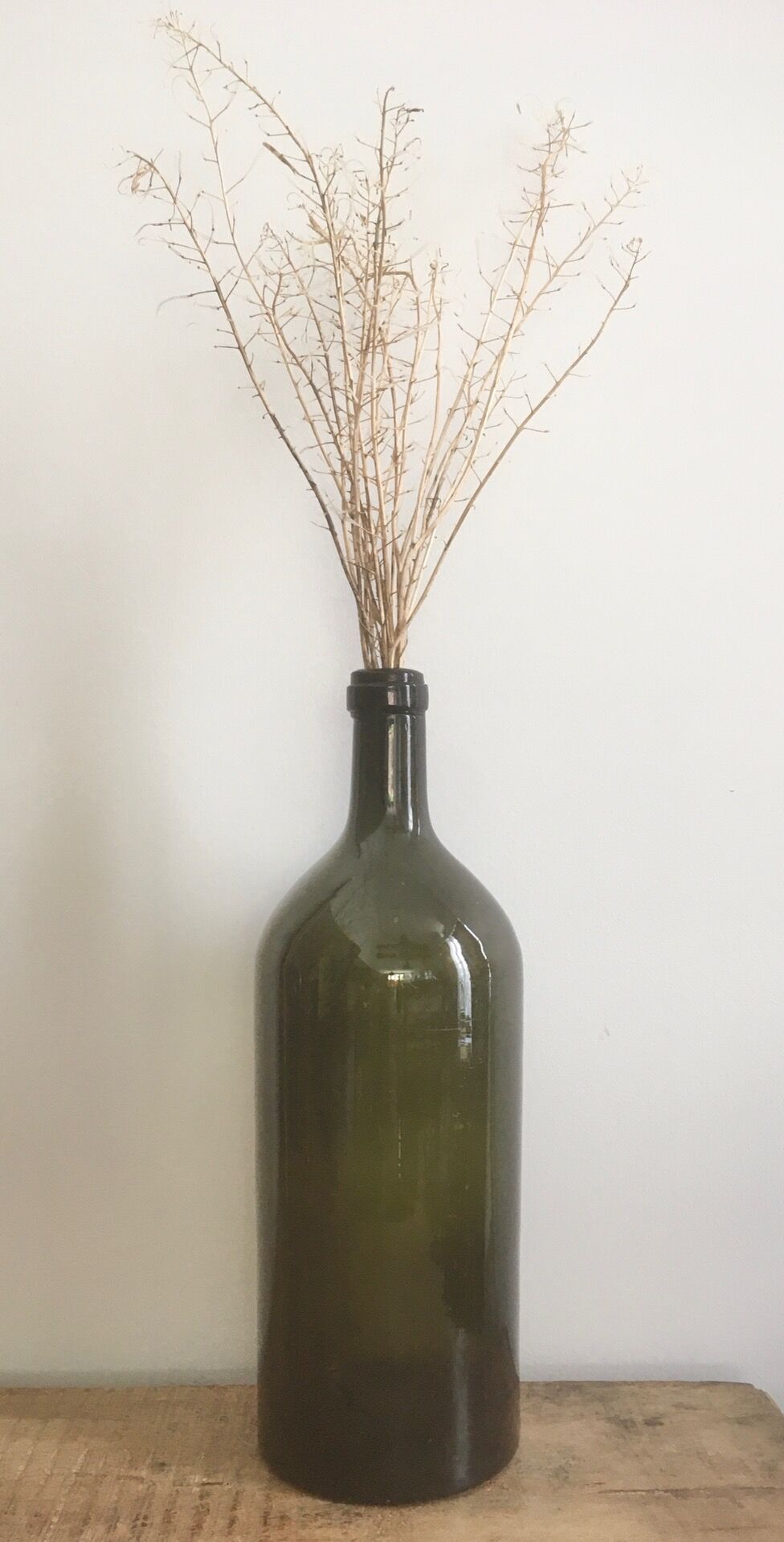 Glass bottle vase