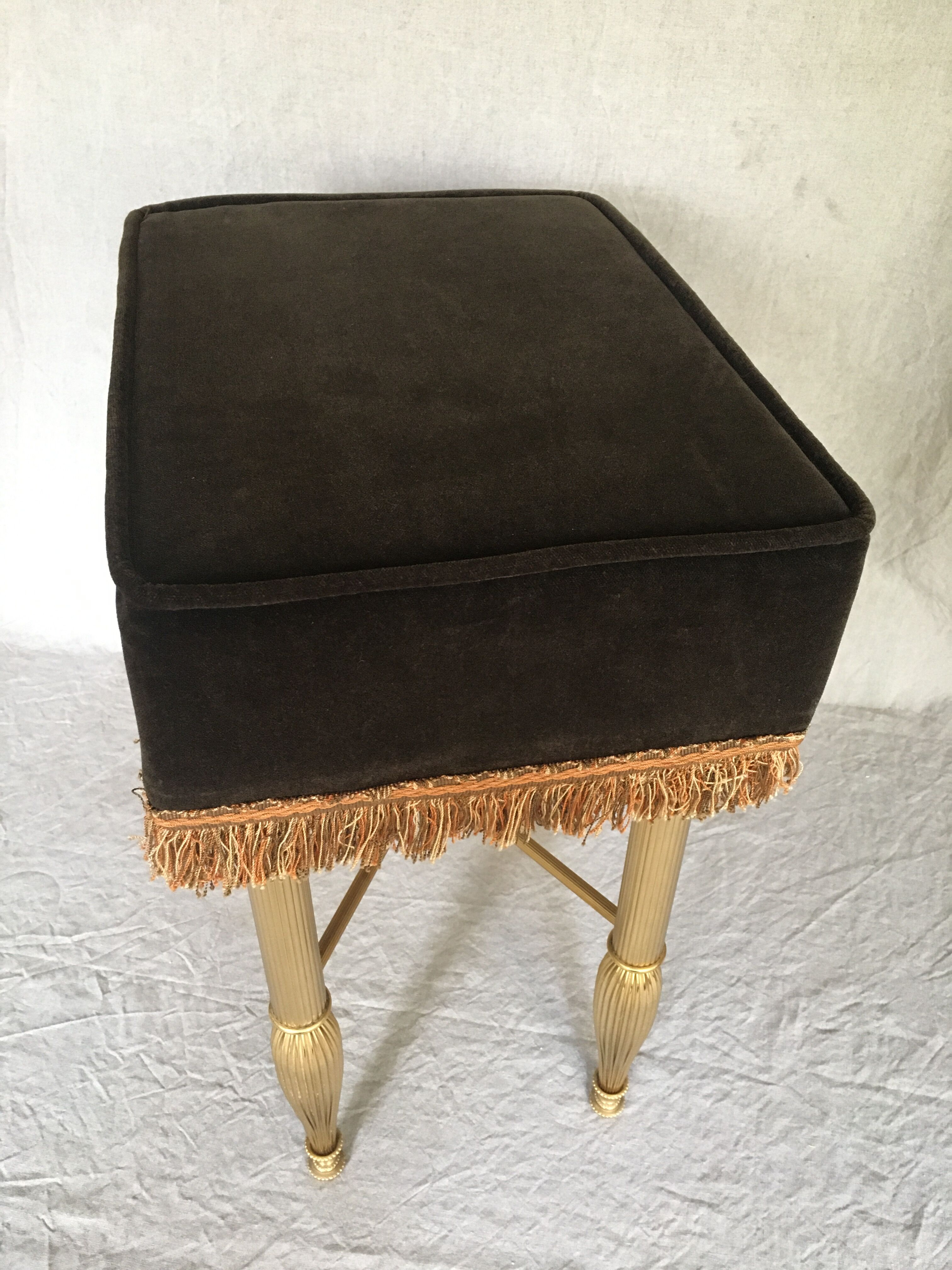 Brass tabouret of the 70s