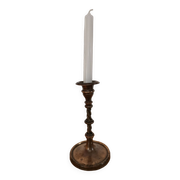 Old brass candle holder