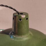 Suspension sheet enamelled green and white