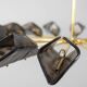 Simone Malachin. Murano glass "star" chandelier. Contemporary.