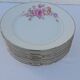8 porcelain plates Louis Lourioux diam 20,5 cm