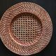 Set of 6 wicker and rattan undertributions