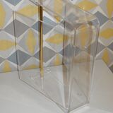 David Lange Plexiglas magazine racks .