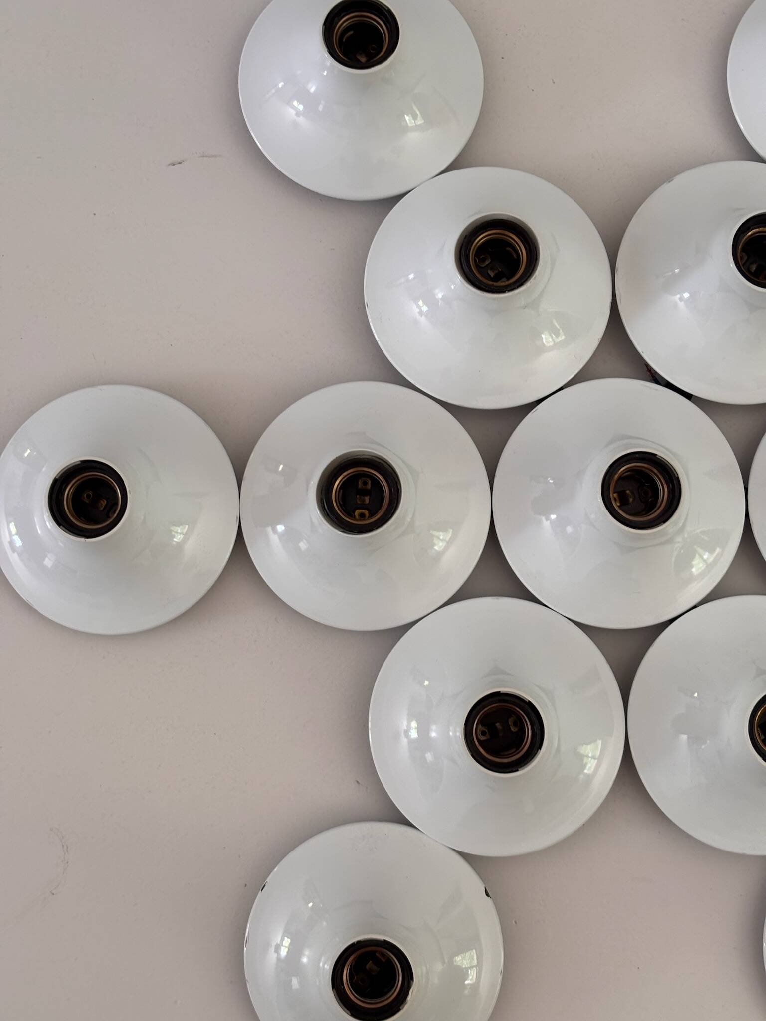 Composition of 13 Teti Wall Lights by Vico Magistretti for Artemide 1970 ABS Sp