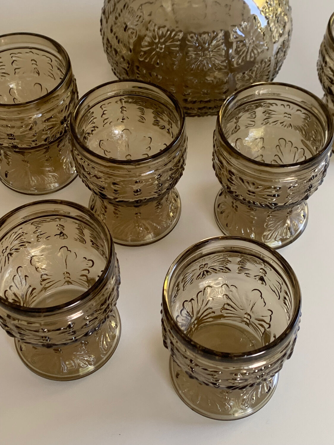 Vintage pitcher glasses