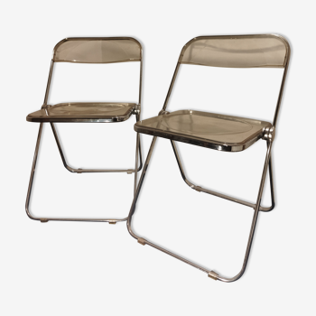 Pair of Plia chairs by Giancarlo Piretti
