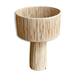 Minimalist raffia-sized bedside lamp