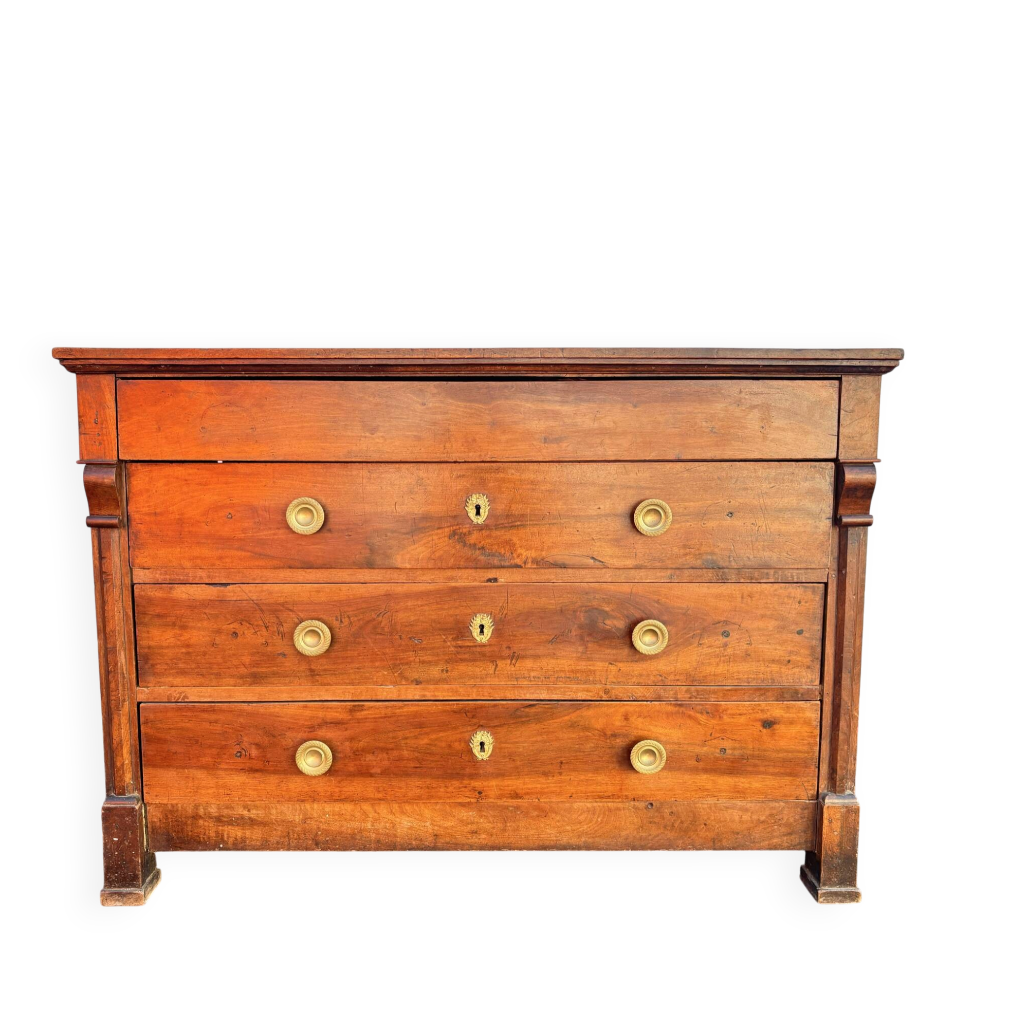 Antique solid wood chest of drawers – Empire style