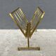 50s brass magazine rack, vintage design magazine rack
