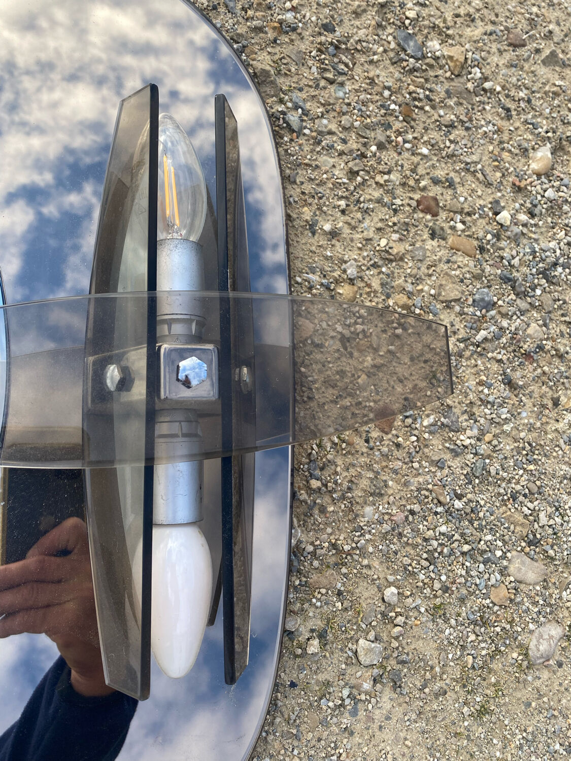 Mirror illuminating bathroom design, 79x60 cm