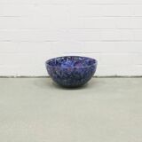 vintage large purple ceramic bowl