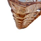 Vase vintage en verre pressé Rosaline