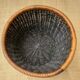 Black rattan planter