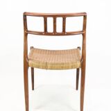 Set Of Four Dining Chairs Model 79 In Rosewood By N.O Møller For JL Møller