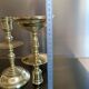 Golden bronze candlesticks