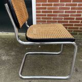 Cesca design chair b32 model in black and chrome