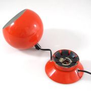 Abo Randers original scandinavian vintage red magnet bedside Ball Lamp
