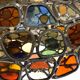 Lustre vitrail ancien