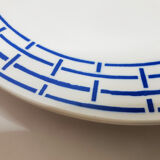 Flat faience plate by Digoin Sarreguemines , "Digne"