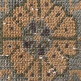 3x9 Mustard Light Blue Turkish Runner Rug 79x280Cm