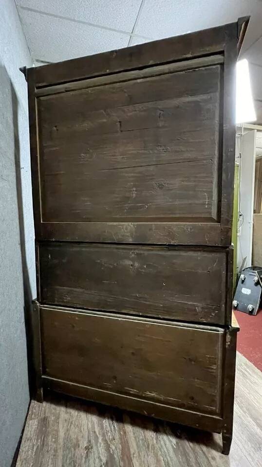 Louis XVI period scriban cabinet in mahogany circa 1760.