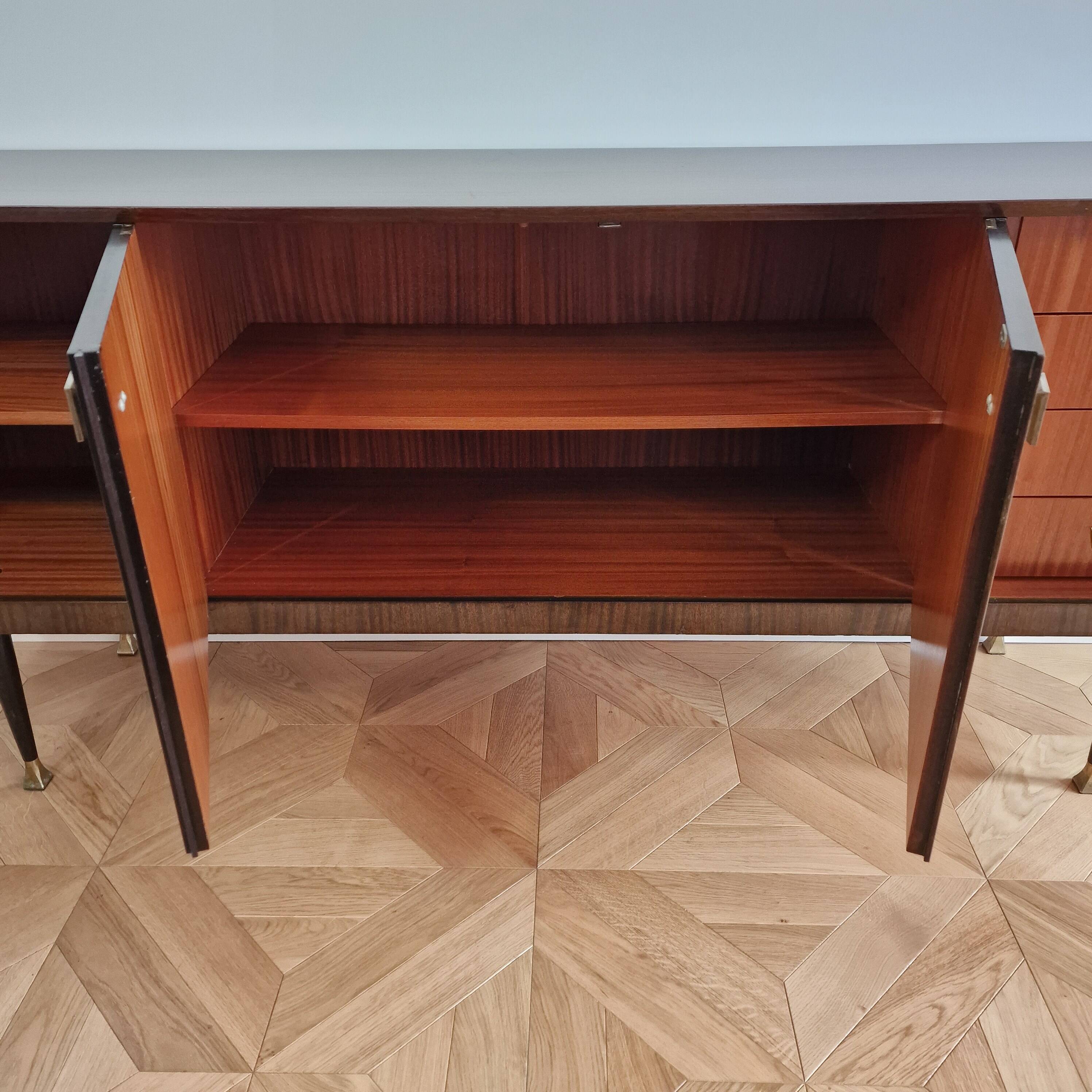 Mid-Century Modern Italian Mahogany Sideboard, 1960s