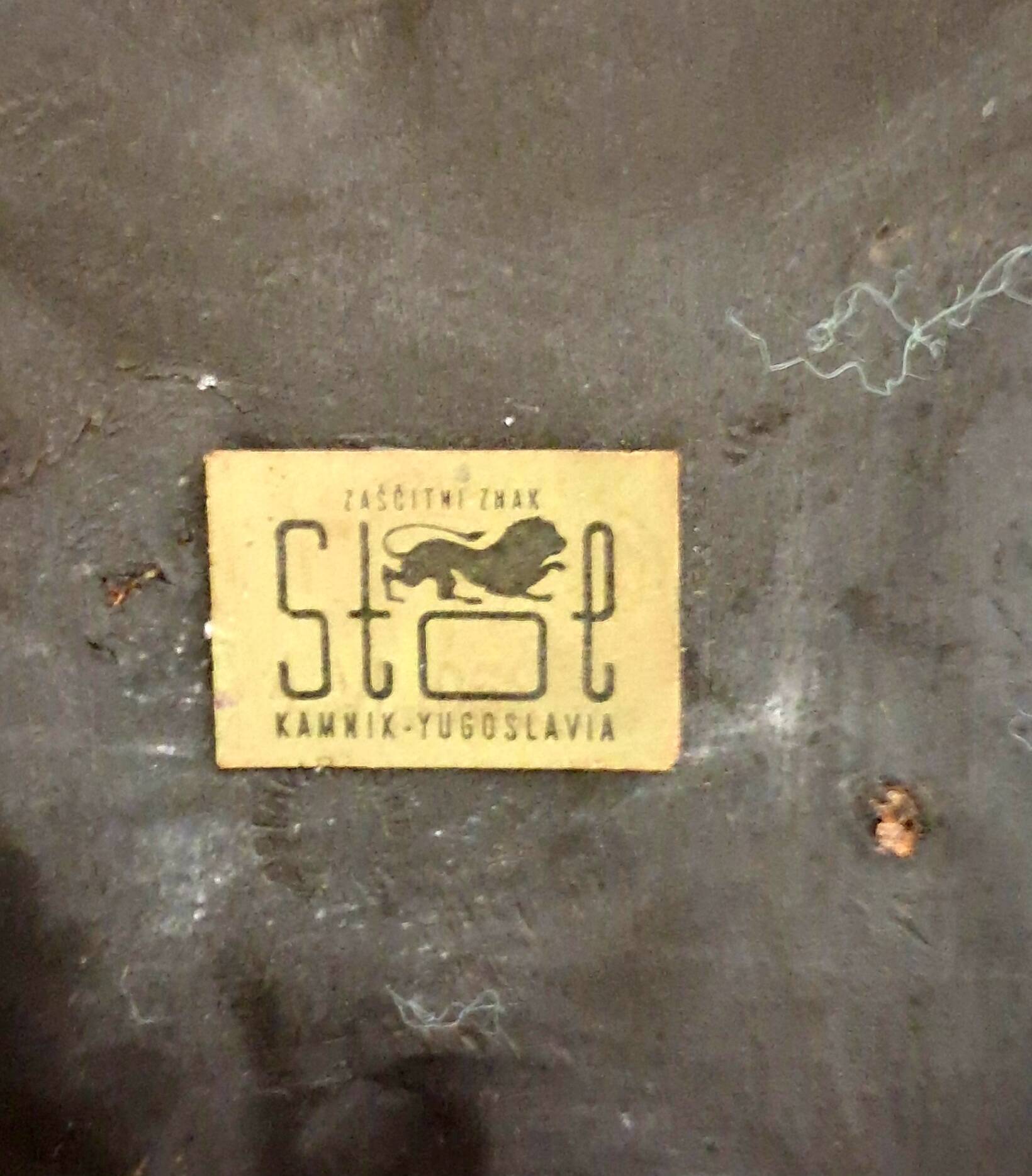 Black rocking chair/rocking seat Stol Kamnik Yugoslavia. 1960s