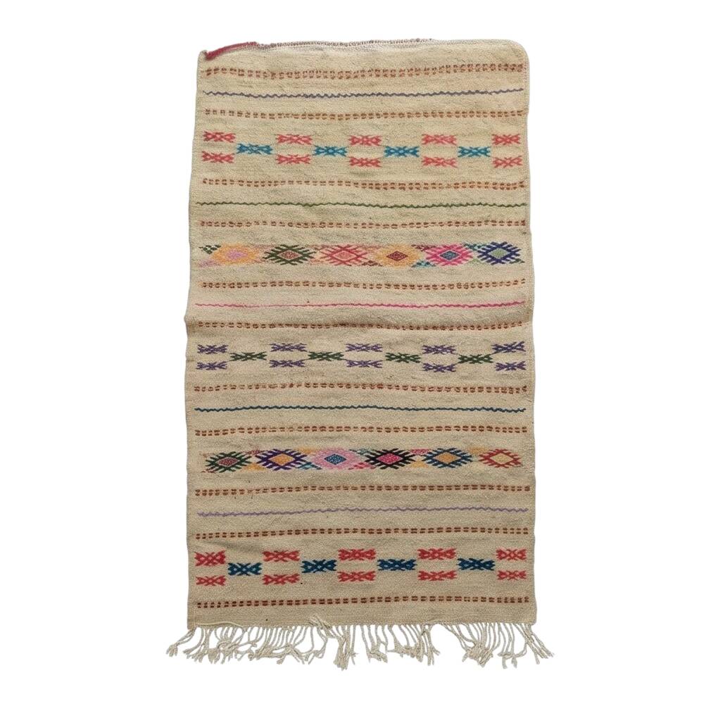 Beige kilim rug