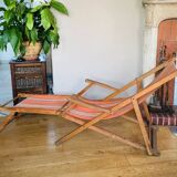 Folding chair known as a sun lounger from the early 20th century
