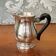 Silver-plated metal milk jug