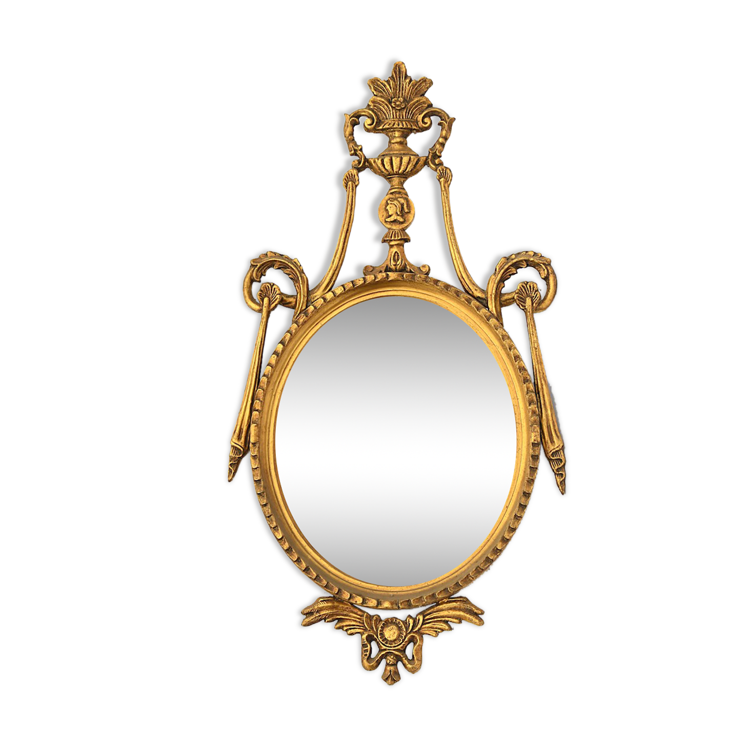Golden resin mirror