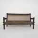 Solid oak and rope sofa, Netherlands 1960's