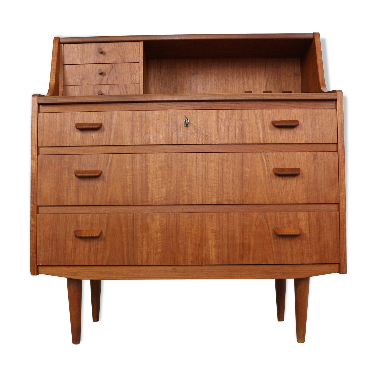 Mid- Century modern teak secretary- cabinet, 1960 Denmark