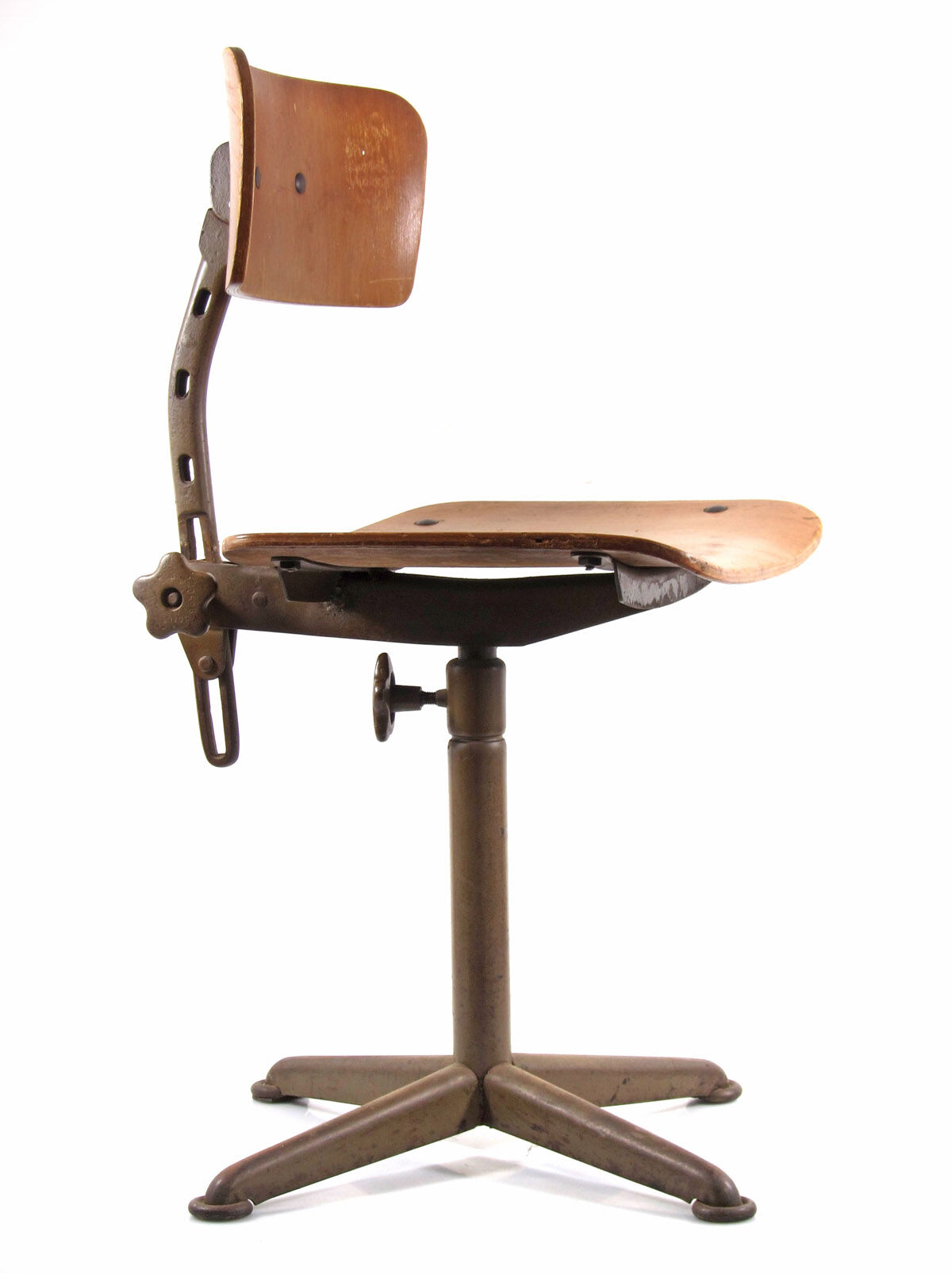 Friso Kramer style plywood atelier drawing table chair