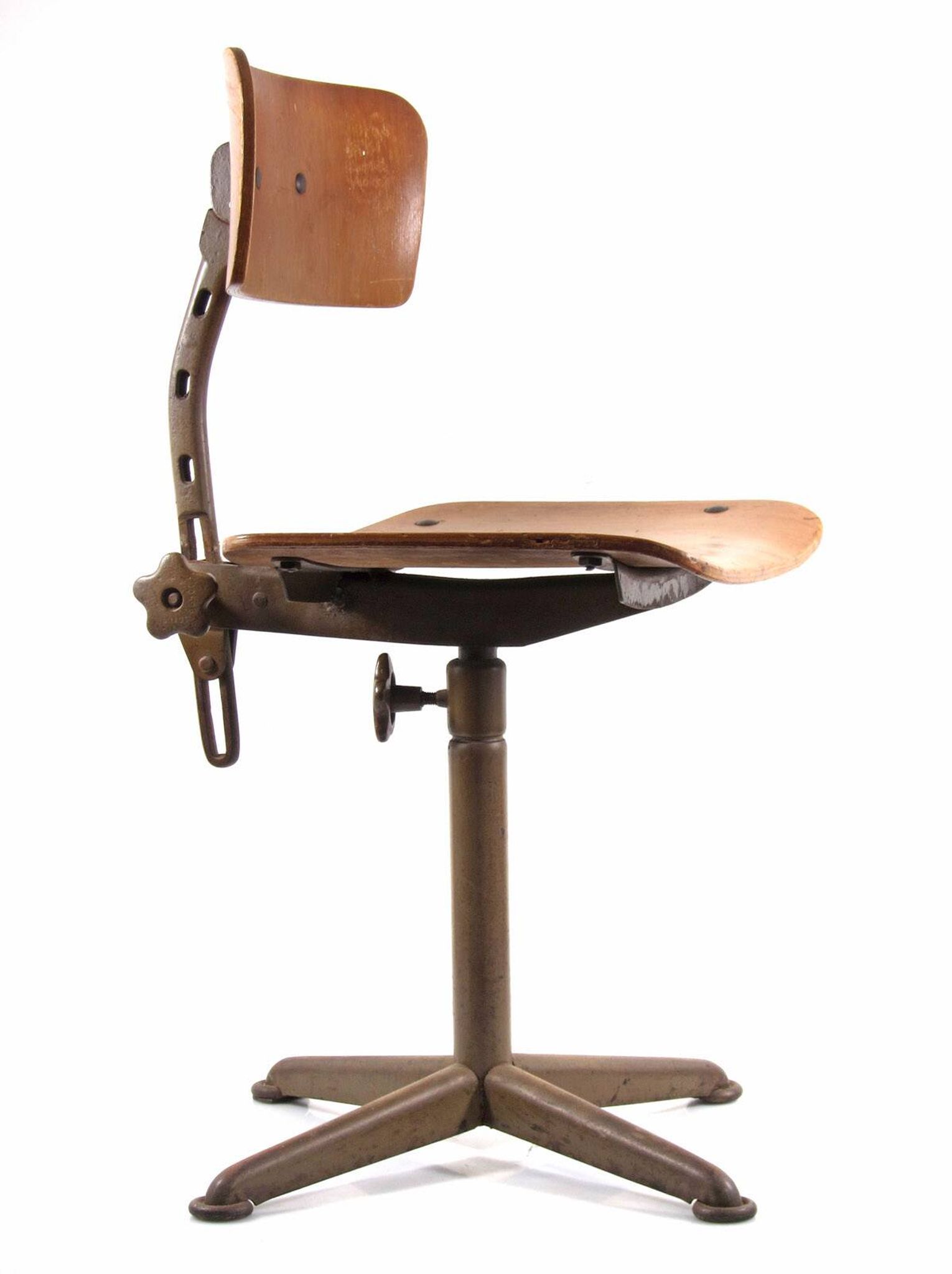 Friso Kramer style plywood atelier drawing table chair