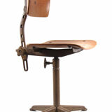 Friso Kramer style plywood atelier drawing table chair