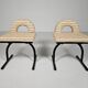 Set of 2 chairs, Italy 1980s.