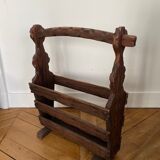 Raw wood review door