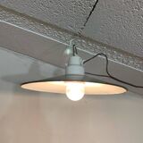 Farmhouse enameled pendant light