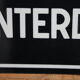 Enamel plate "passage interdit"